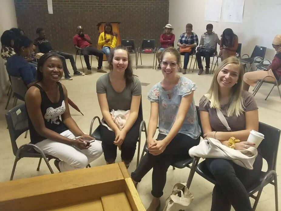 3rd year psychology students from university of pretoria with our project leader ms rindai govo (1)