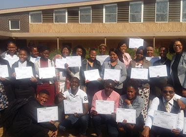 beneficiaries receiving their end-user computing accredited certificates by the executive director-crop-u56884