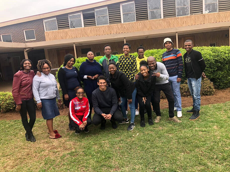university of pretoria 3rd year psychology students with our life skills beneficiaries (1)